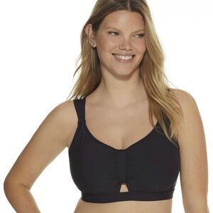 NWT Birdsong Eco Onyx Underwire Bikini Top in Black Women’s 32DD S10175